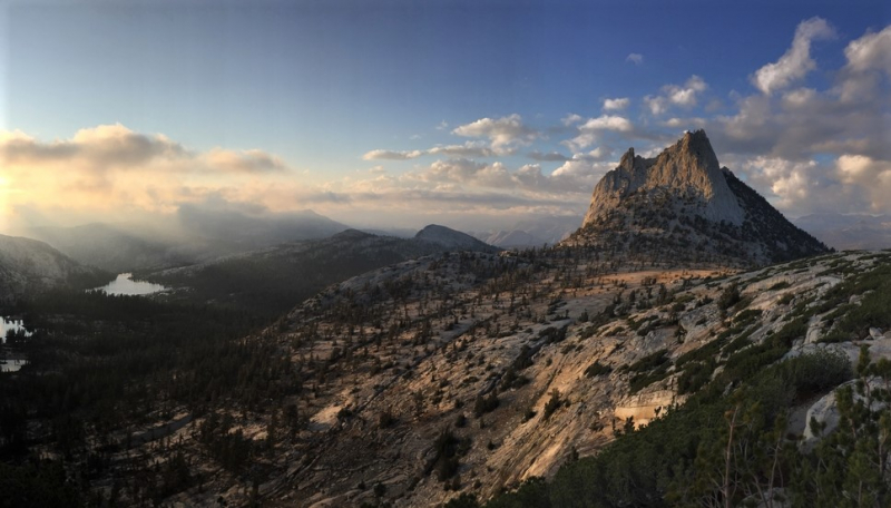 Cathedral Peak at sunset, by Madison Smith