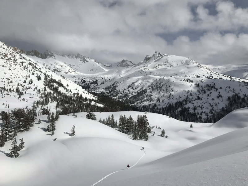 Skiing in the northern Yosemite Wilderness (on a wildlife survey), by Ryan Kelly